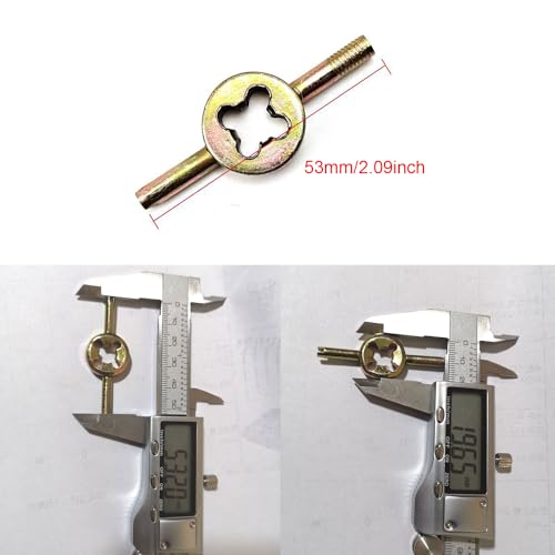 Image of 6 Pack Tire Valve Core Remover Valve Stem Removal Tool Schrader Valve Stem Tap and Die Threading Valve Core Torque Tool Valve Core Removal Tool for Automotive Car Bicycle Motorcycle Flat Tires