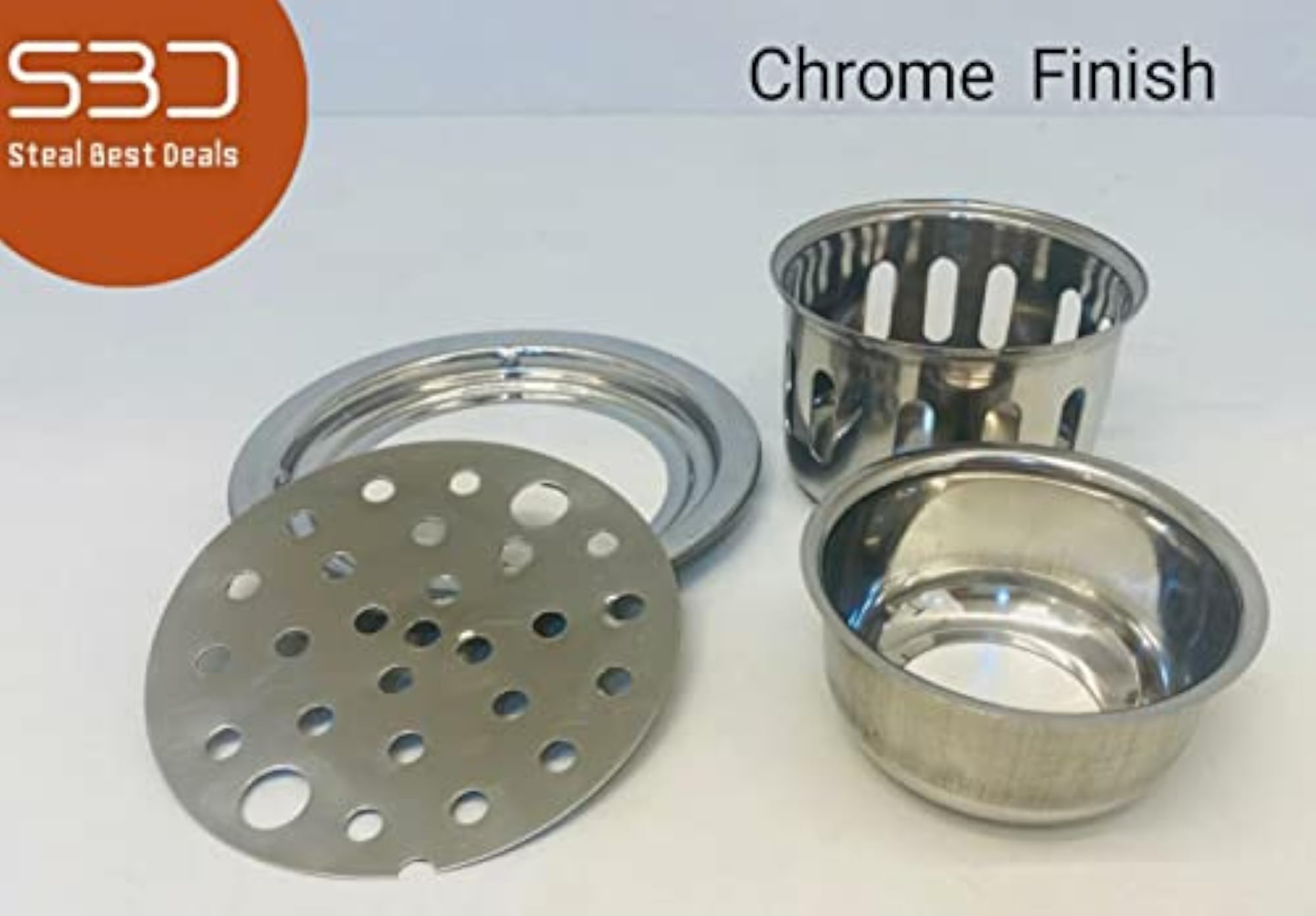 Stainless Steel Round Floor Drainer, 5 Inches
