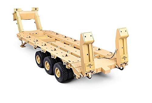 Integy RC Model C29450YELLOW HG-P806 Military Semi Trailer Model Kit, Type U.S. M747 1/12 Scale