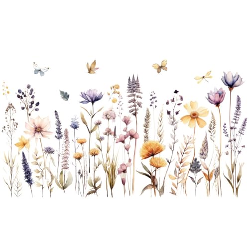 Vinilos decorativos de flores Boho Garden 2 piezas