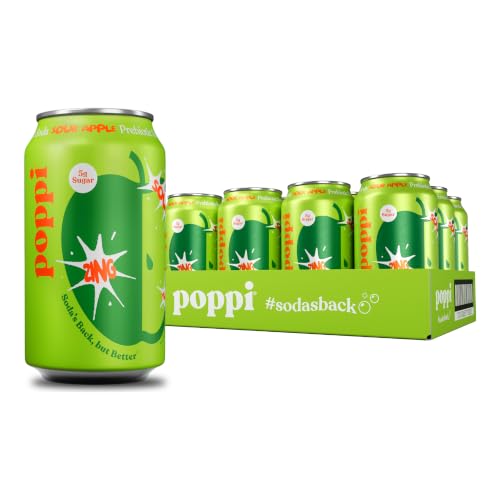 Image of Poppi Prebiotic Soda, Sour Apple, 12 Oz, 12 Pack
