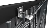 Solarhalterung für Doppelstabmatten | Wetterfeste Halterung für Solarmodule am Zaun | Rostfrei, stabile Montage, einfache Installation