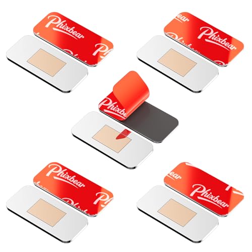 5 Pack Magnetic Cabinet Door Catch Ultra Thin Cabinet Door Magnets Adhesive Drawer Magnets to Stay Closed Stainless Steel Cabinet Latch Easy to Install with Double Sided Tape