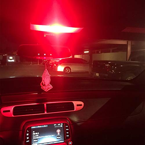 Alla Lighting Miniature 12V T10 Wedge 194/168 Led Bulbs, Pure Red Taillights, Side Marker, Interior Map, Dome, Trunk Lights Smd Replacement #TOP4