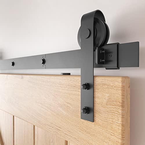 Daazhai 6 Ft Sliding Barn Door Hardware: Easy To Install -Smoothly And Quietly Barn Door Hardware Single Door Track Low Ceiling Rv Barn Door Track Lite Version, Modular Track With Stable Connection #TOP6