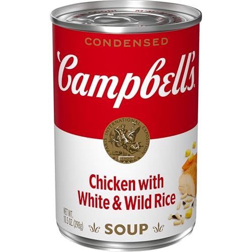 Campbell's Condensed Chicken with White & Wild Rice Soup, 10.5 Ounce Can