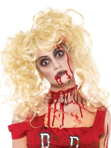 Smiffys Make-Up FX, Zombie Kit, Red Grease, with Facepaint, Blood Capsules & Sponge, Cosmetics and Disguises Fancy Dress, Zombie Dress Up Cosmetics & Disguises.