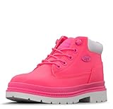 Lugz Women's Drifter Ripstop Fashion Boot, Neon Pink/White, 9.5 M US