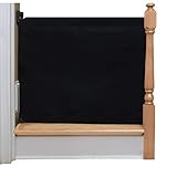 The Stair Barrier - Wall-to-Bannister Indoor/Outdoor Baby/Pet Gate - Black