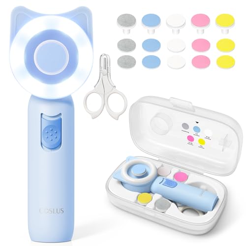 COSLUS C50 Baby Electric Nail File Trimmer, Gentle & Safe
