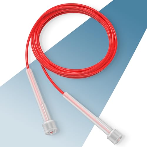 PORTENTUM Corde a sauter sport, Corde à Sauter Réglable pour Enfant & Adulte pour Fitness, Crossfit, Sport, Boxe 2.8M