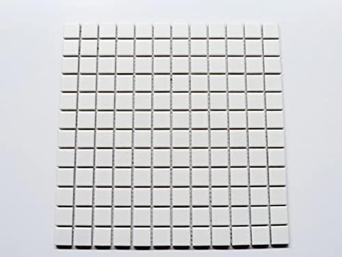 Square White Porcelain Mosaic for Bathroom, Wall, Entrance, Pool, Shower, Floor Tile (1 Full Sheet) Square White Porcelain Mosaic for Bathroom, Wall, Entrance, Pool, Shower, Floor Tile (1 Full Sheet)