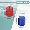 Saipor 20pcs/2Sets R134a Valve Caps 3mm & 16mm A/C Cap Air Conditioning Service AC System Charging Port Caps (10pcs Red High & 10pcs Blue Low) #2