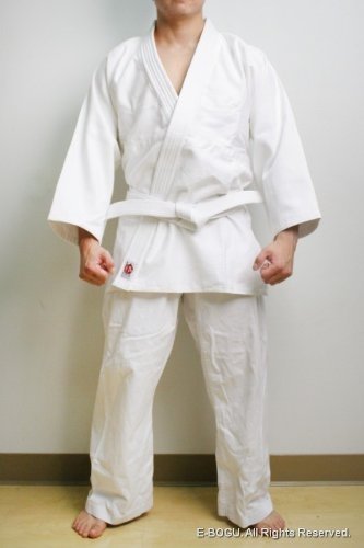E-BOGU 100% Cotton Bleached Aikido Uniform Set