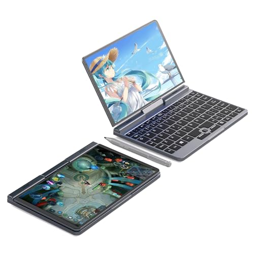 FakestarPC Mini Laptop 8 Zoll Touch Windows 11 Tablet IPS Bildschirm Inхel N150,12G DDR5,2TB SSD, 2 in 1 Laptop Gaming Notebook Tablet mit Stylus, WiFi6 BT5.2