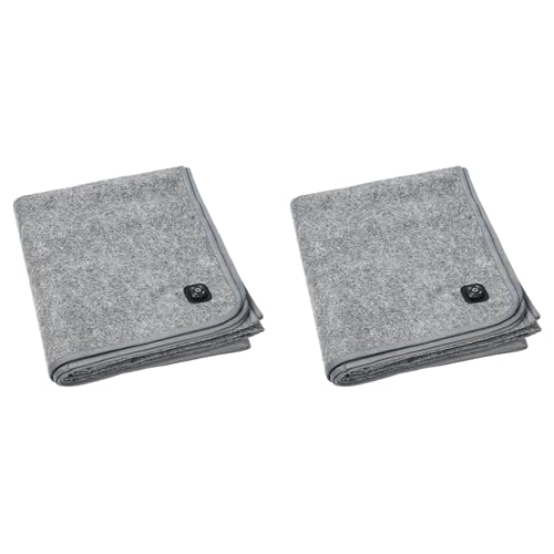 Qomcsrl 2X Almohadilla Térmica Eléctrica USB de 60 X 50 Cm, 5 V, Manta Térmica con Termostato, Cojín Cálido Aislante para Uso en Exteriores