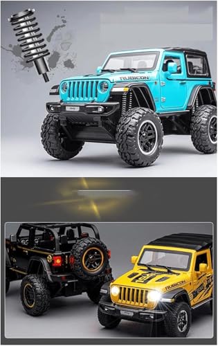 Image of WORSHIPER 1:32 Rubicon Diecast Metal Model Pull Back Car with 6 Openable Doors with Sound and Light Toy Decoration car Best Gift Toys for Kids ?Colors as Per Stock?