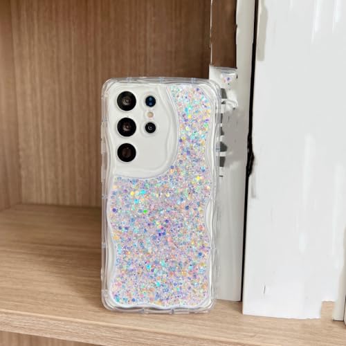 Coque paillettes violette Samsung S23 Ultra lumineuse pour briller en soirée