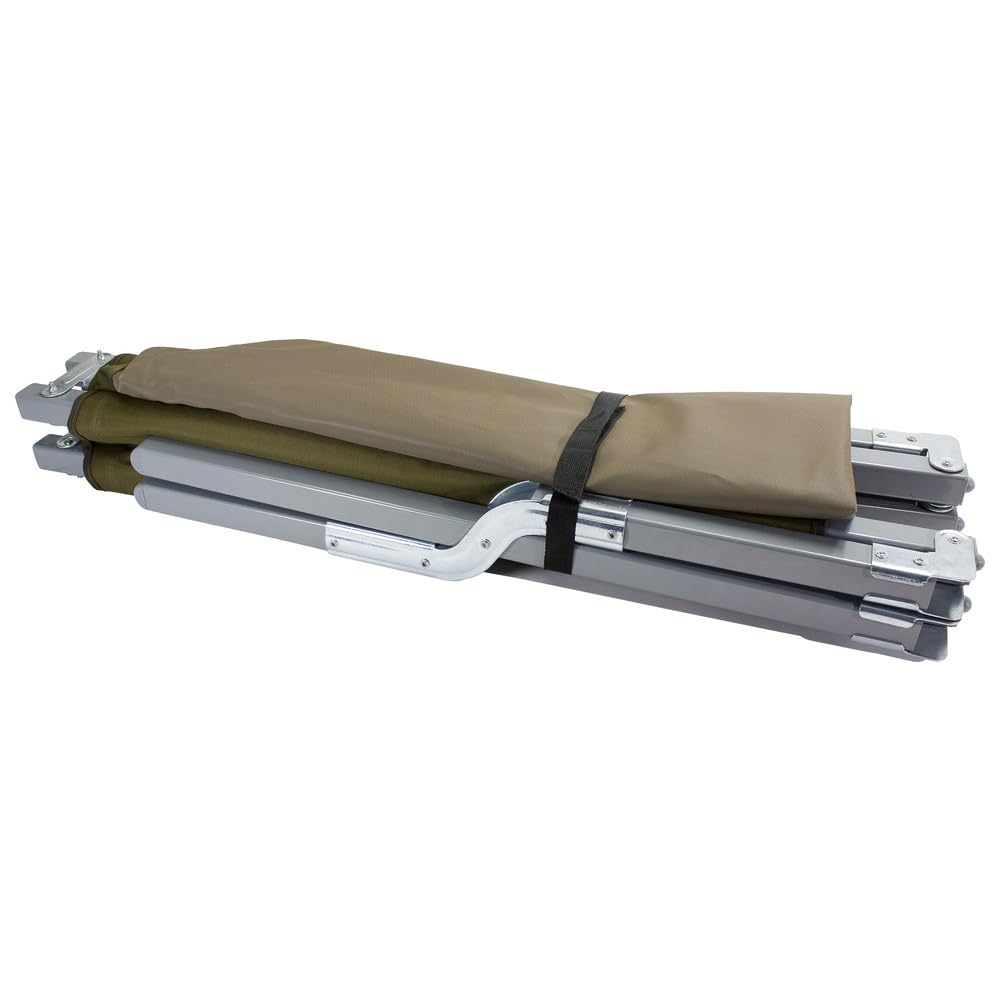 Dönges Feldbett Standard (Faltbett Feldliege Gästebett Klappbett Notbett Ruheliege Bett Betten Wasserbett) Abmessung: 198 x 68 x 46 cm/Packmaß L x B x H: 97 x 20 x 18 cm/Belastbarkeit: 200 kg