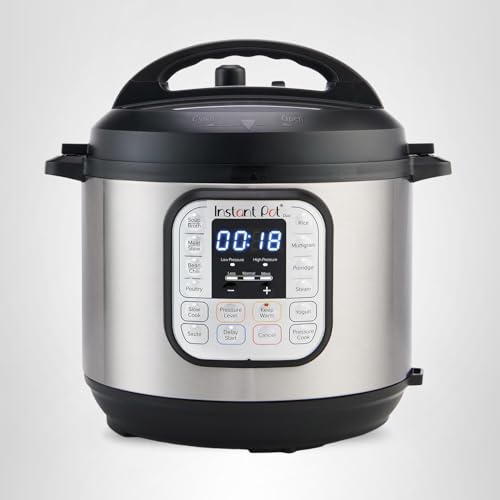 Home 73 Instant Pot Duo 7-in-1 Electric Pressure Cooker, Slow Cooker, Rice, Steamer, Sauté, Yogurt Maker, Warmer & Sterilizer, Includes App With Over 800 Recipes, Stainless Steel, 6 Quart