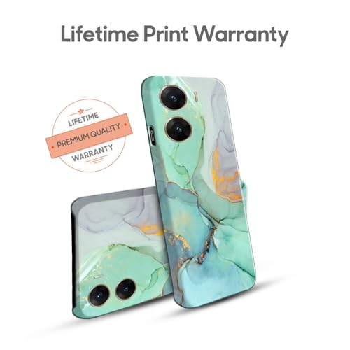 Image of COLORflow Polycarbonate Back Cover Compatible with Vivo V29E 5G | Beautiful Green Marble | Designer Printed Hard CASE Bumper Back Cover Compatible with Vivo V29E 5G