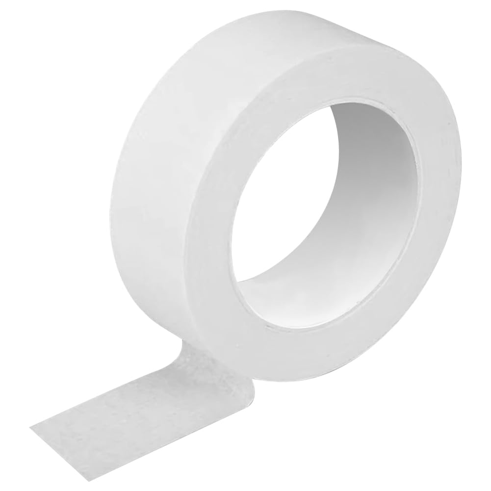 Cinta Adhesiva Blanca Para Pintores Y Manualidades Domésticas | 40mm x 50m,Uso General, Fácil De Despegar, Baja Adherencia