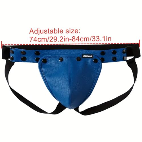 JOCKMAIL Men's Jockstrap Underwear Adjustable Sexy Jock Straps with Detachable Pouch Breathable Sport Underwear 2 Pack3