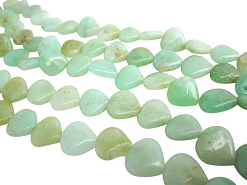 Chrysoprase beads en forme de cœur de 8mm pour création de bijoux - 2