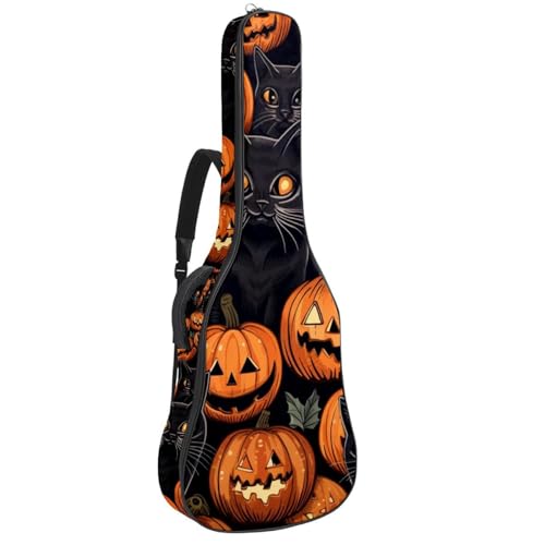 Sac guitare acoustique Halloween chat pour transporter votre musique au quotidien