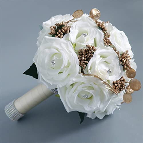 Bouquet de simulation de mariage JFDBGU pour décoration site de mariage Mori