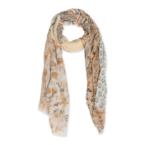 Insect Shield Boho Floral Scarf in Orange