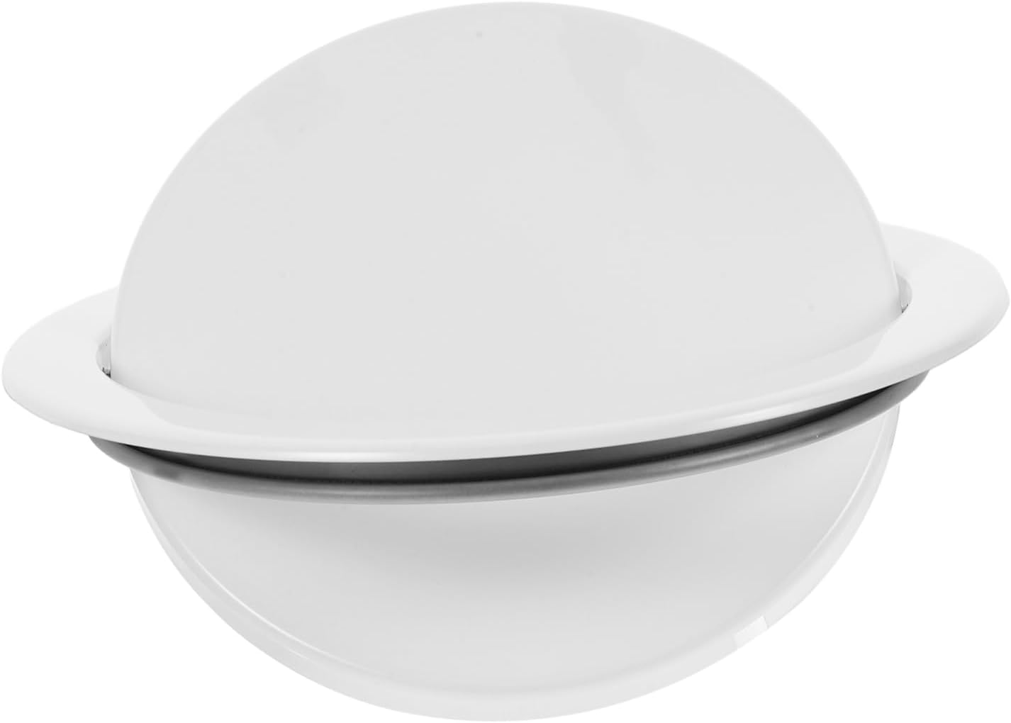 Round Trash Can Lid Embedded Office Trash Can Cover for Kitchen Recessed Flap Lid