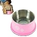 PETish SPANIEL BOWL for LONG EAR Dog - ERGONOMIC Personalized Custom Design BOWLS, NO Tip STAINLESS Dish (Medium ( 17oz - 6.3 x 5.3 x 3.0inch ), Candy Pink)