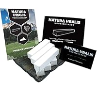 Natura Uralis Premium Belgorod Gesägte Kreide | Weiße Kreidestücke - Erstaunlicher Crunch, Erdig, Samtig und Fest, ASMR-Aufsehen, Natürliches Calciumcarbonat (Klein (200g))