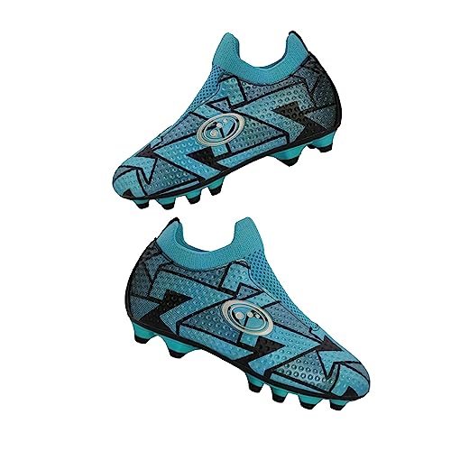Bota sin cordones Aztec en color azul con cierre moldeado cómoda 4