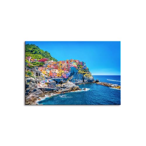 絵画 ?インテリア アートパネル 建物 海 ポスター ヨーロッパ 町 キャンバス 自然風景 印刷 写真 風景画 壁掛け 現代 装飾画 木枠付きの完成品?