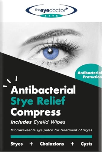 The Eye Doctor Heated Eye Compress for Stye & Chalazion Reusable Antibacterial Eye Patch for Dry Eye MGD Blepharitis Moist Heat Treatment for Swollen Irritated Eyelids