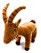Onwomania Peluche Peluche Peluche Cabra Alpino Ibex Gamuza Ibex Altura 23 cm marrón