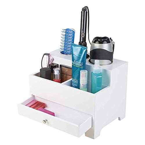9” H x 12” W x 8.5” D HomeRoots Hair Storage organizer & Holder, Hair Styling Storage Chest Organizer