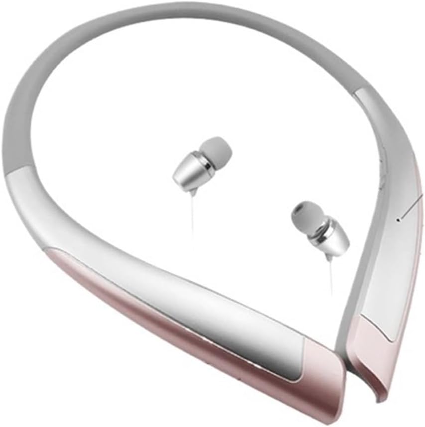 Compatible for Universal Mini Wireless Headphones Bluetooth Headset Hanging Neck Sports Stereo Music CSR Dual Ear(E)