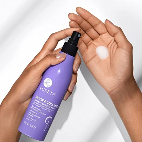 Luseta Biotin Leave In Conditioner For Dry Damaged Hair, Natural Thickening Volume Conditioner For Hair Loss And Thinning,8.5Fl Oz, Hair Detangler Spray For Women #TOP2