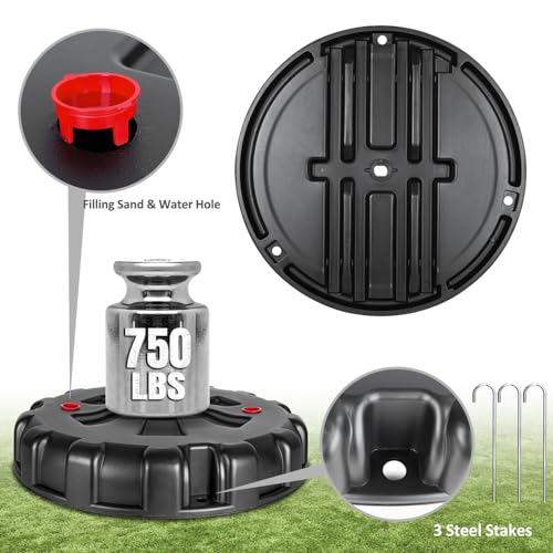 SPOYNAL Portable Tetherball Set with Ball, Rope, Pole and Sturdy Base by SPOYNAL - Image 3