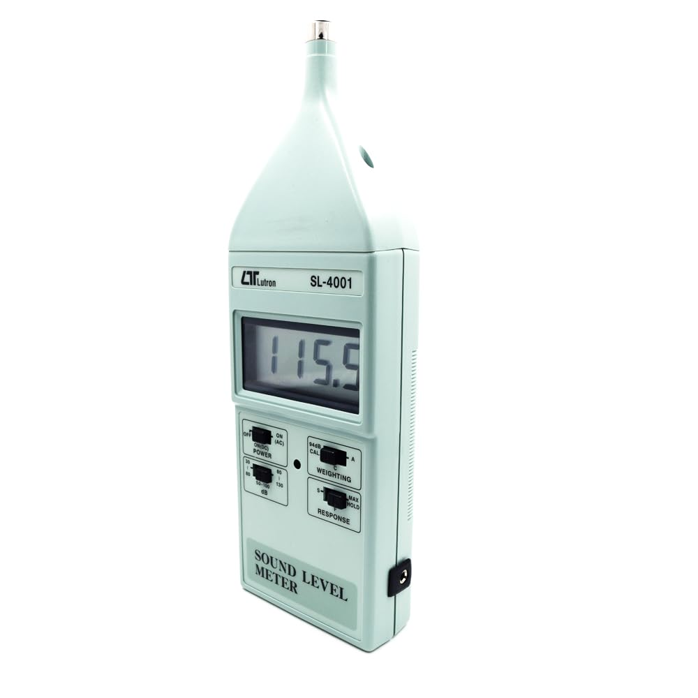 Fonometro digitale (intervallo: da 35 a 130 dB) per auditorium, centro di formazione professionale insieme al certificato di calibrazione di fabbrica Modello: SL-4001