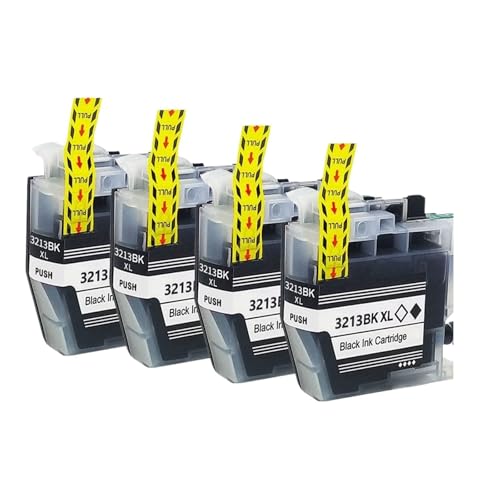 Cartouche d'encre LC3213 noire pack de 4 pour imprimantes Brother DCP et MFC