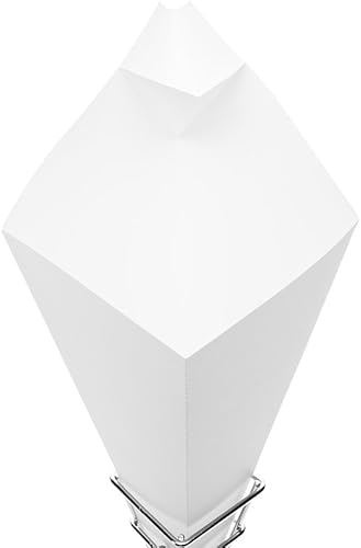 Miniatura 9 de Restaurantware Cone Tek - Conos de papas fritas de 9.5 pulgadas, 100 conos de alimentos reciclables, taza de salsa incorporada, forro resistente a