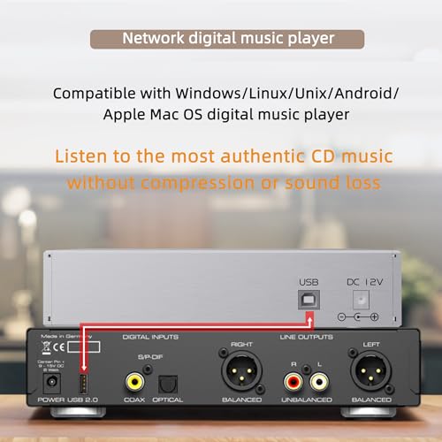 High Fidelity CD Ripper Player, Automatic Ripping Drive Converts CDs to WAV Files with Automatic Transcription,Copying CDs to Any Storage Device via PC,for Home, TV, Mac,PC,Digital Player,Tablet - Thumbnail 4