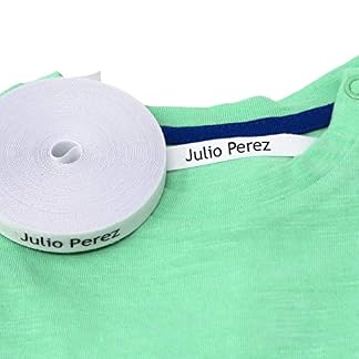100 Etiquetas termoadhesivas personalizadas para ropa (PLANCHAR). Etiquetas de tela para planchar con CERTIFICADO ECOLÓGICO ideales para niños, bebés y abuelos. NOMBRE PERSONALIZADO.