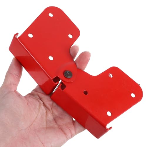 Bisagras de escalera para ático Toyvian de aluminio rojo en pack de 4 piezas fáciles de instalar 5