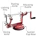 Apple Peeler and Corer - Durable Heavy Duty Chrome Cast Iron w Powerful Countertop Suction, Hand Crank for Fruits, Potatoes or Veggies, Picking Season- Thanksgiving Pie Dessert Baking, Holiday Gift