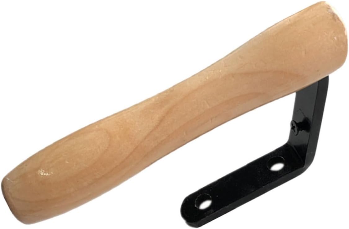 Mikinona Steam Iron Replacement Handle with Solid Wood and Iron Construction Easy Installation for Effective Ironing for Garment Steamer Use
